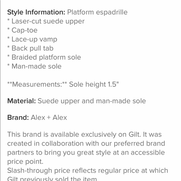 💕x2HP💕Black leather lace espadrilles - Picture 8 of 8